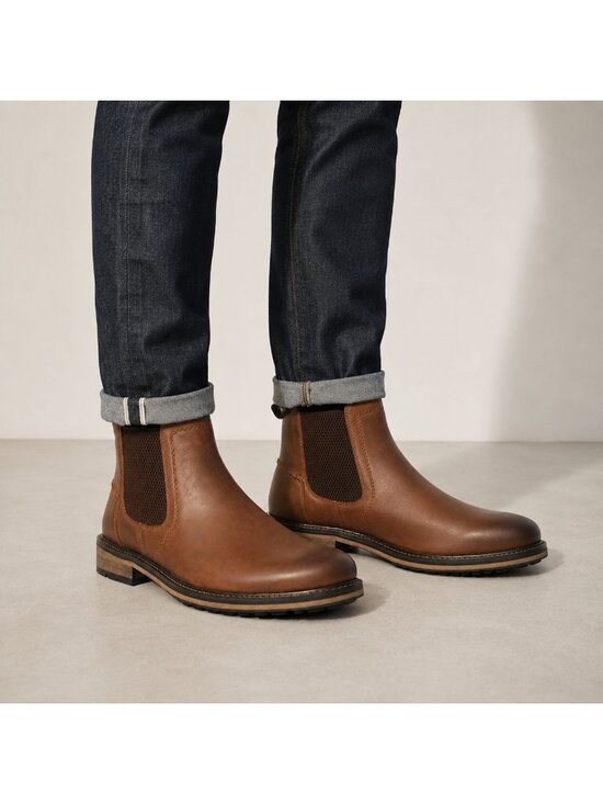 SD2 - Dune London Chorleys Brown Leather Wide Fit Chelsea Boots Men’s EU 41 US 8 main image 8